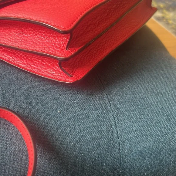 NEW KATE SPADE PARCHMENT DRIVE Josephine Red Pink Crossbody Purse Geranium - Picture 10 of 16